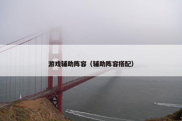 游戏辅助阵容（辅助阵容搭配）