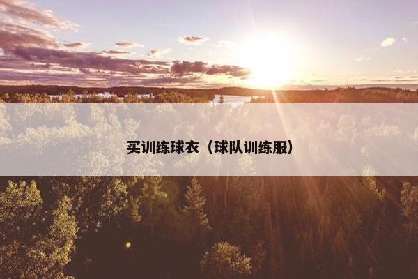 买训练球衣（球队训练服）