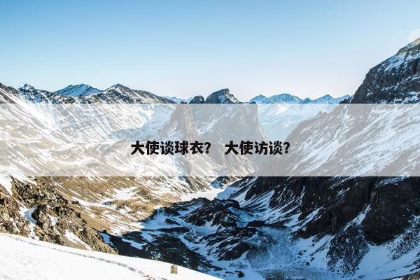 大使谈球衣？ 大使访谈？