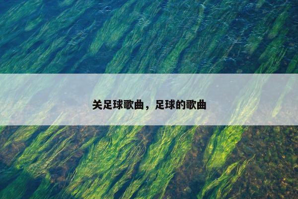 关足球歌曲，足球的歌曲