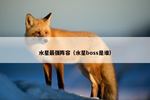 水星最强阵容（水星boss是谁）