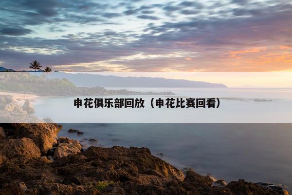申花俱乐部回放（申花比赛回看）