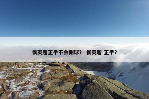 侯英超正手不会削球？ 侯英超 正手？