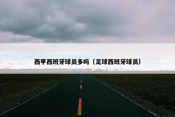 西甲西班牙球员多吗（足球西班牙球员）