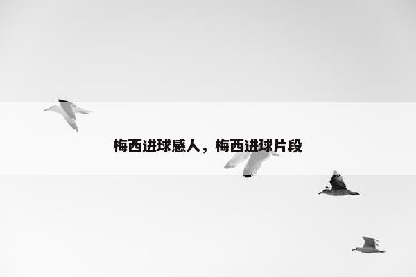 梅西进球感人，梅西进球片段