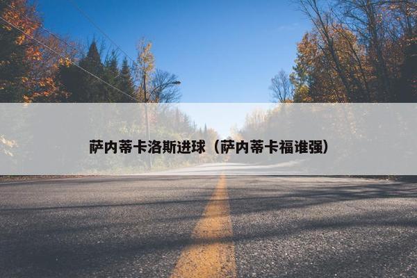 萨内蒂卡洛斯进球（萨内蒂卡福谁强）