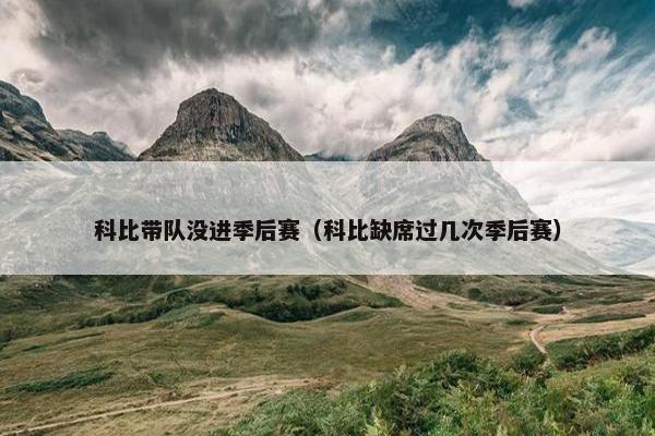 科比带队没进季后赛（科比缺席过几次季后赛）