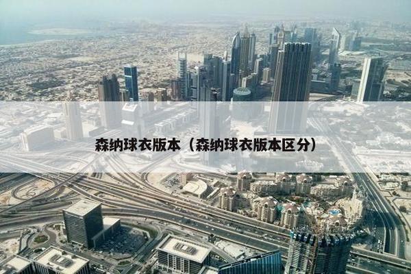 森纳球衣版本（森纳球衣版本区分）