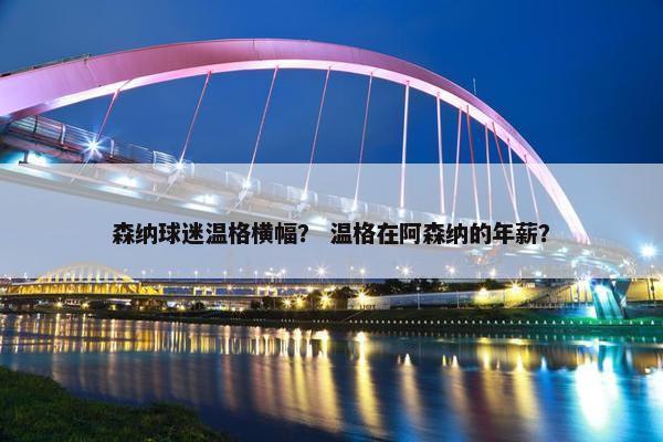 森纳球迷温格横幅？ 温格在阿森纳的年薪？