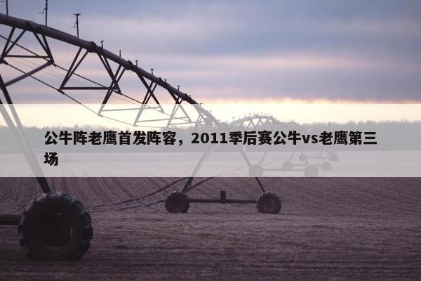 公牛阵老鹰首发阵容，2011季后赛公牛vs老鹰第三场