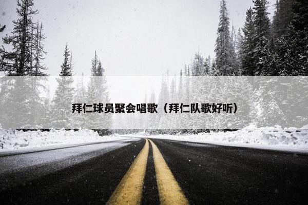 拜仁球员聚会唱歌（拜仁队歌好听）