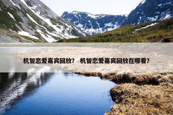 机智恋爱嘉宾回放？ 机智恋爱嘉宾回放在哪看？