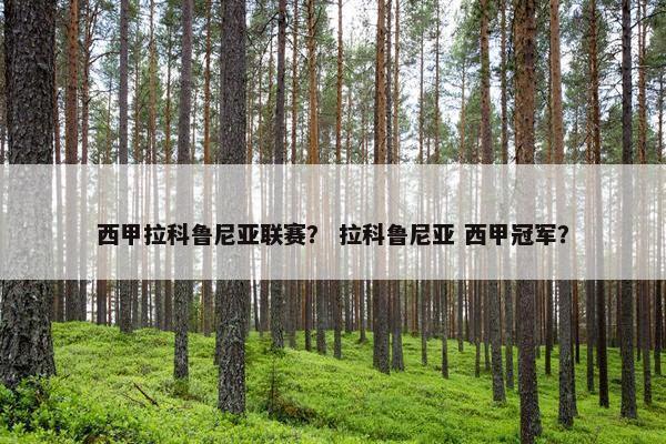 西甲拉科鲁尼亚联赛？ 拉科鲁尼亚 西甲冠军？