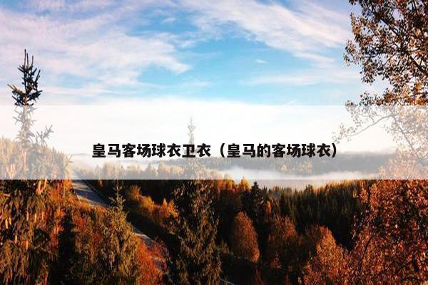 皇马客场球衣卫衣（皇马的客场球衣）