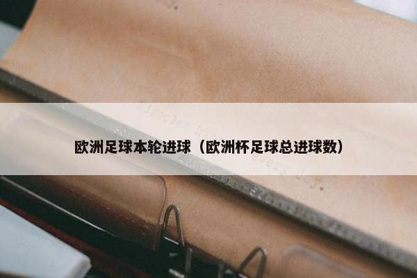 欧洲足球本轮进球（欧洲杯足球总进球数）
