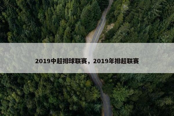 2019中超排球联赛，2019年排超联赛