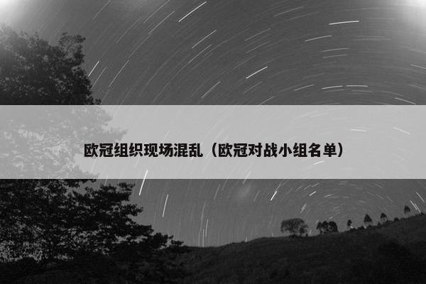 欧冠组织现场混乱（欧冠对战小组名单）