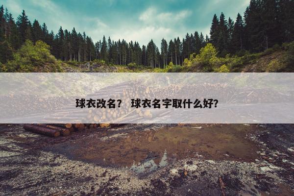 球衣改名？ 球衣名字取什么好？