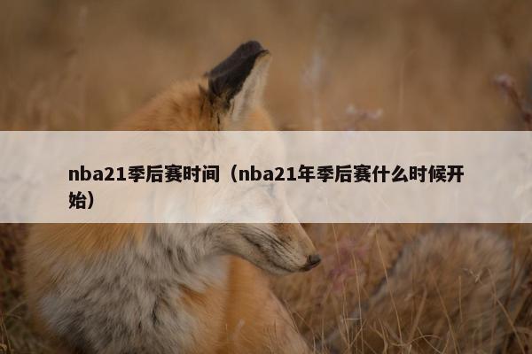 nba21季后赛时间（nba21年季后赛什么时候开始）