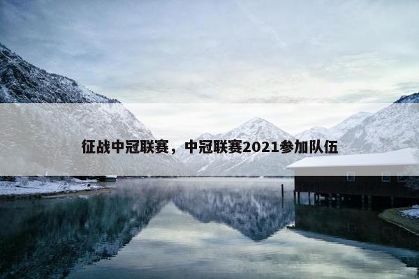 征战中冠联赛，中冠联赛2021参加队伍