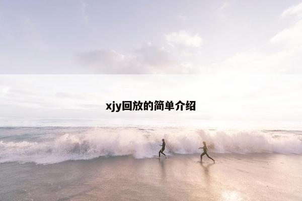 xjy回放的简单介绍