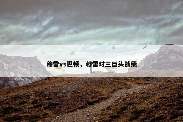穆雷vs巴顿，穆雷对三巨头战绩