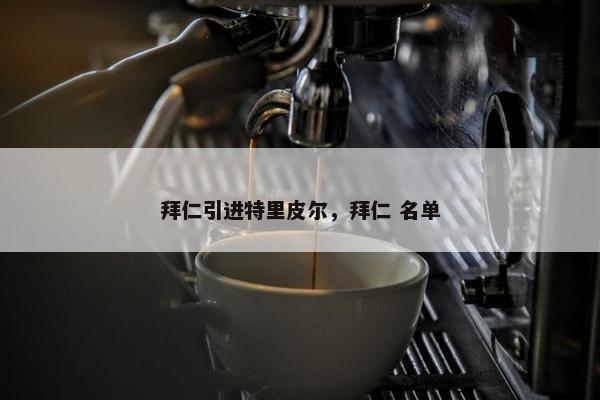 拜仁引进特里皮尔，拜仁 名单