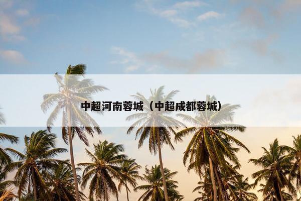 中超河南蓉城（中超成都蓉城）