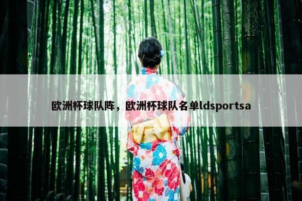 欧洲杯球队阵，欧洲杯球队名单ldsportsa