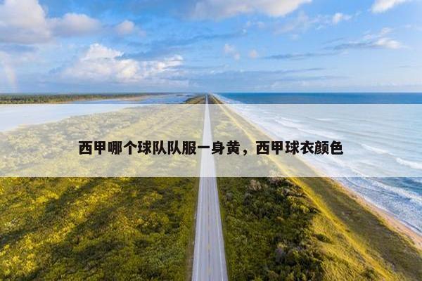 西甲哪个球队队服一身黄，西甲球衣颜色