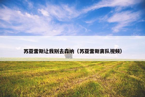 苏亚雷斯让我别去森纳（苏亚雷斯离队视频）