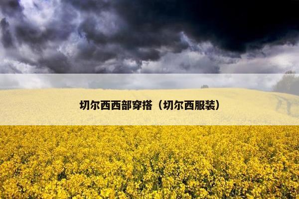 切尔西西部穿搭（切尔西服装）