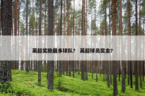 英超奖励最多球队？ 英超球员奖金？