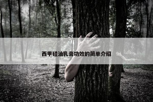 西甲硅油乳膏功效的简单介绍