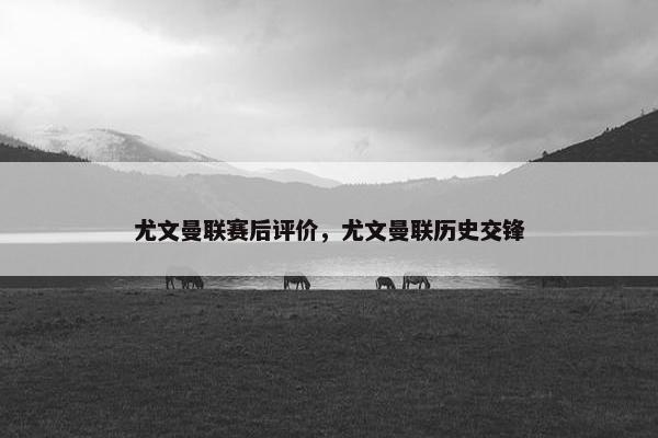 尤文曼联赛后评价，尤文曼联历史交锋