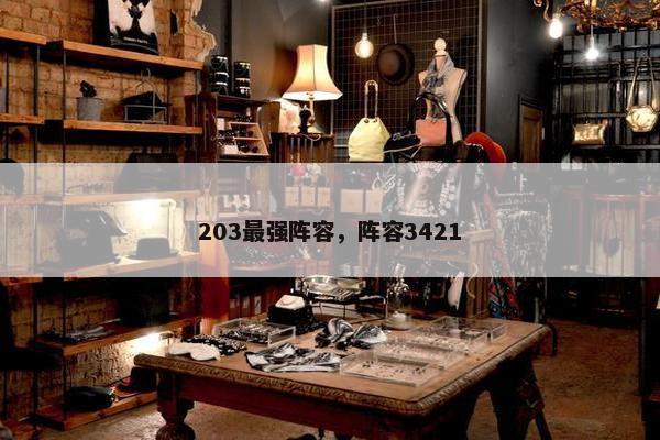 203最强阵容，阵容3421