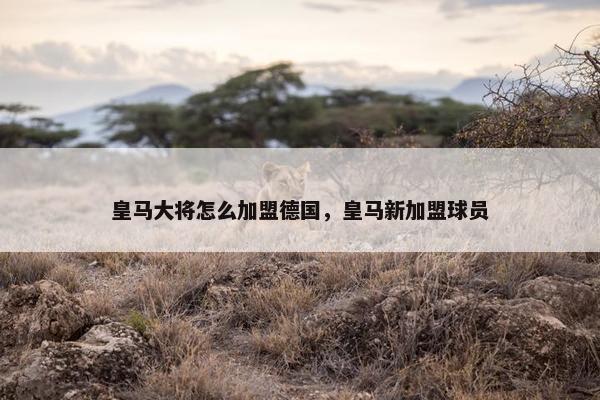 皇马大将怎么加盟德国，皇马新加盟球员