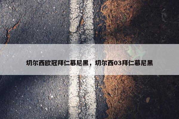 切尔西欧冠拜仁慕尼黑，切尔西03拜仁慕尼黑