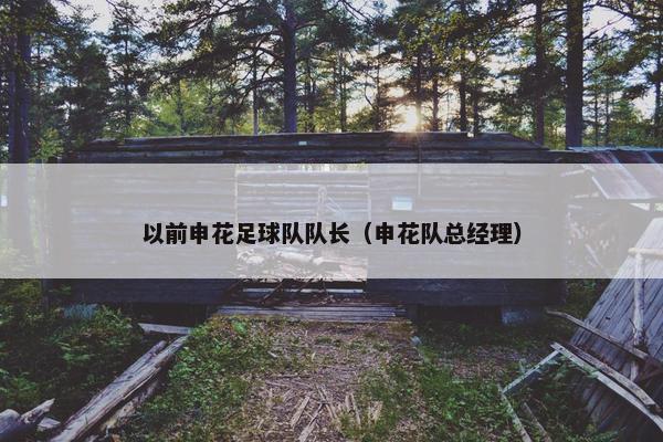 以前申花足球队队长（申花队总经理）