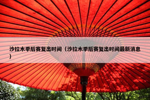 沙拉木季后赛复出时间（沙拉木季后赛复出时间最新消息）