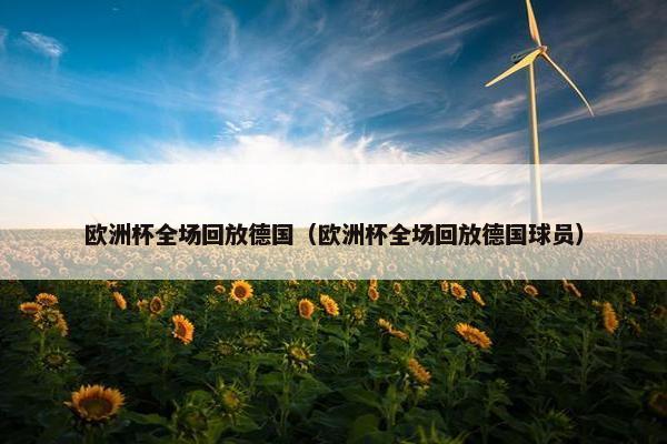 欧洲杯全场回放德国（欧洲杯全场回放德国球员）