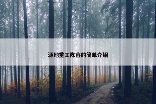 源地重工阵容的简单介绍