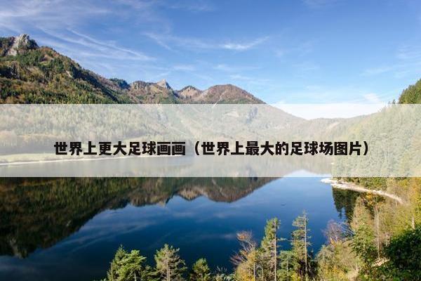 世界上更大足球画画（世界上最大的足球场图片）