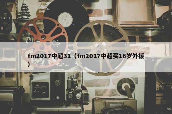 fm2017中超31（fm2017中超买16岁外援）