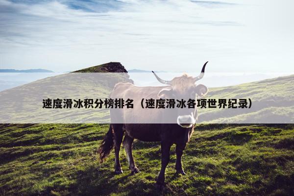 速度滑冰积分榜排名（速度滑冰各项世界纪录）