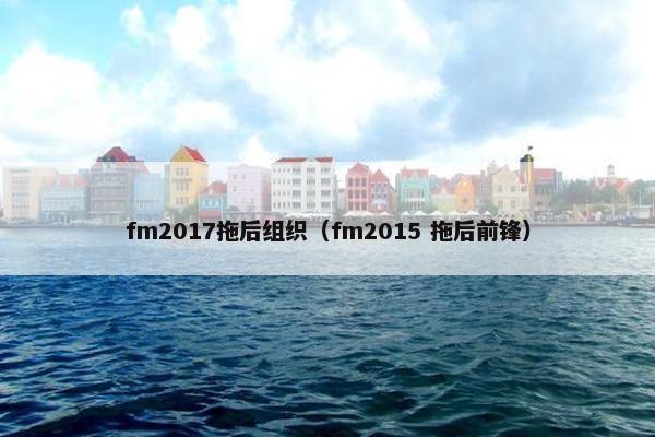 fm2017拖后组织（fm2015 拖后前锋）