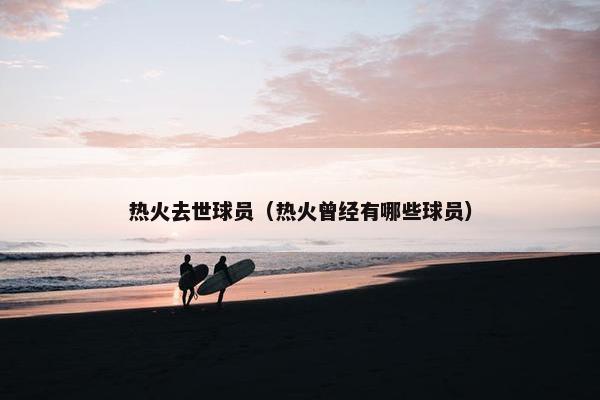 热火去世球员（热火曾经有哪些球员）