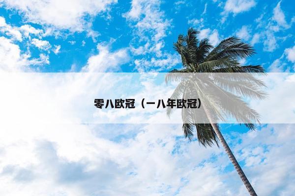 零八欧冠（一八年欧冠）