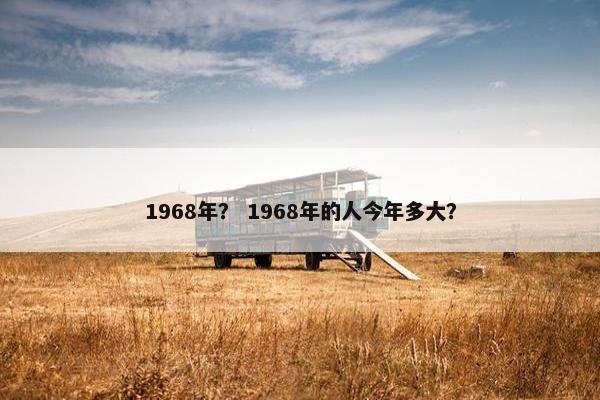 1968年？ 1968年的人今年多大？