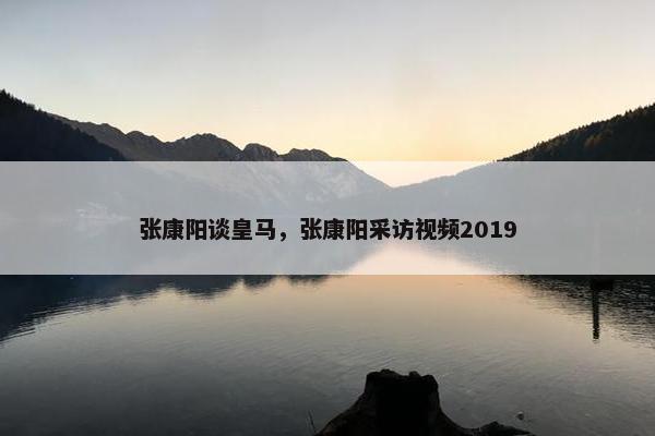 张康阳谈皇马，张康阳采访视频2019